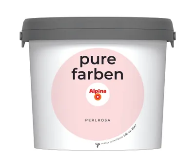 Produktbild von Alpina Pure Farben Wandfarbe perlrosa 2,5 L