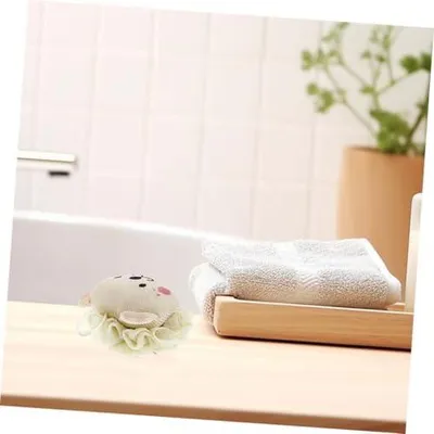 Produktbild von 2 Stück Badeschwamm mit Niedlichem Löwen motiv Weicher Robuster Peeling Loofah für Sanfte Reinigung und Massage Langlebiger Körperschwamm für Kleinkinder fürs Baden und Duschen