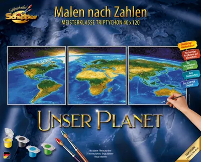 Produktbild von Schipper Malen nach Zahlen - Unser Planet (Tript.)