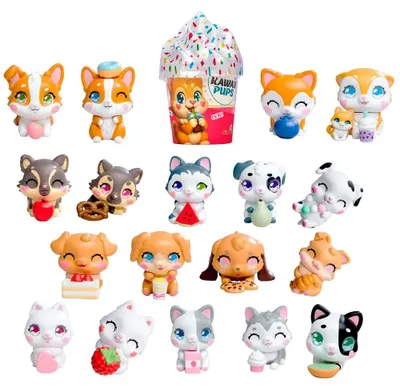 Obrázok produktu pre Mini figúrky Kawaii Pups v balení 18 kusov (30)
