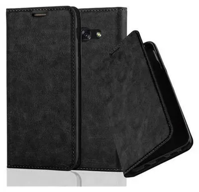 Image de Cadorabo Housse pour Samsung Galaxy A5 2017 Housse en noir Etui pour téléphone portable Case Cover Fermeture magnétique