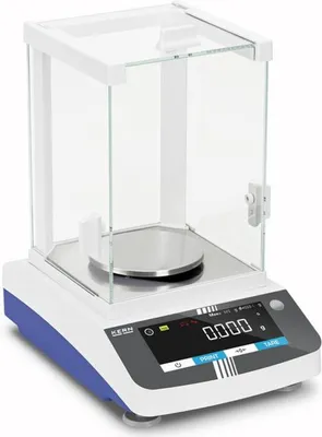 Produktbild von KERN & SOHN Präzisionswaage, 0,32 kg, Weiß, Edelstahl, 6 kg