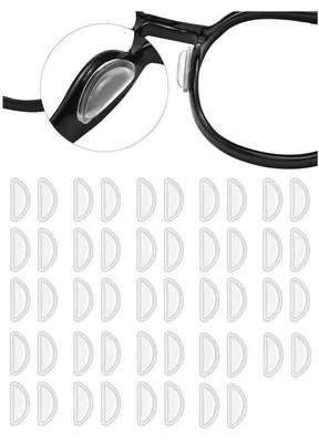 Image de Protège-lunettes en silicone, 24 pièces - Auto-adhésifs - Forme en D - Antidérapants - Épaisseur : 3 mm - Confortables