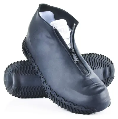 Image de Omgoods - Protège-chaussures en silicone imperméables, réutilisables et antidérapants