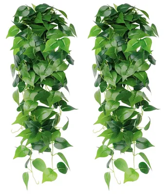 Productafbeelding van Kunstplant, Efeerkruid, guirlande, 2 stuks, 3,6 voet, groen, kunststof