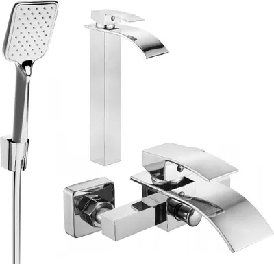 Produktbild von Mexen Aries R62 Badewannenset, Chrom - 744813R62-00
