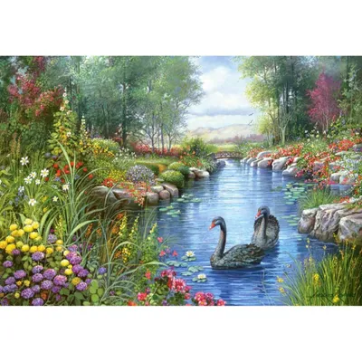 Produktbild von Castorland Black Swans Andres Orpinas Puzzle 1500 T   C-151042-2