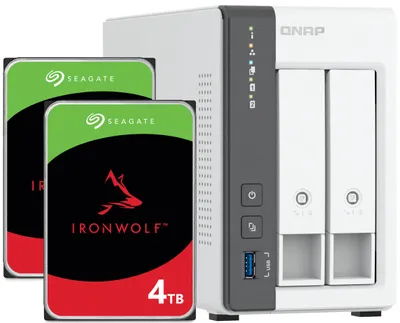 Obrázek produktu pro NAS server Qnap TS-216G 8 TB (2×4 TB) Seagate IronWolf / 4 GB RAM