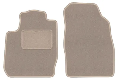 Produktbild von Velours-Fußmatten für Ford StreetKa 2003-2006 (Cabrio) – 4-tlg, Beige, passgenau – Wielganizator LUX