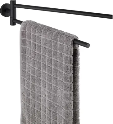 Produktbild von WENKO Handtuchhalter Bosio schwarz, matt