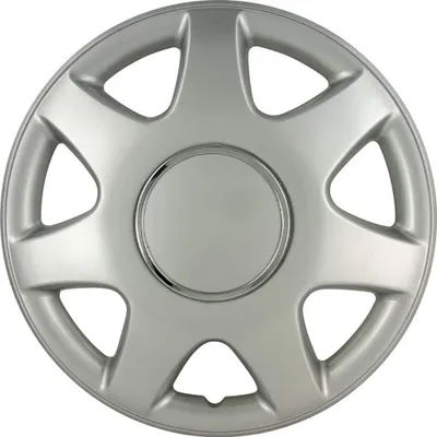 Obrázok produktu pre Sada krytov kolies 14 palcov, strieborná, ABS plast, autokoleso