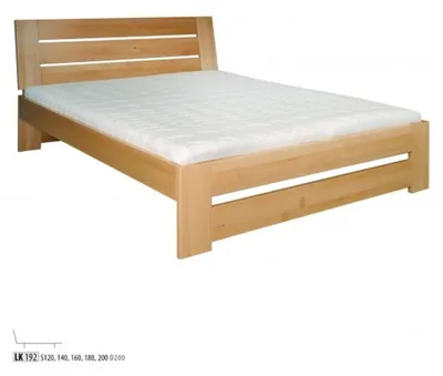 Produktbild von Holzbett Echtes Holz Bett Betten Schlafzimmer Hotel 180x200 Stil Massive Möbel