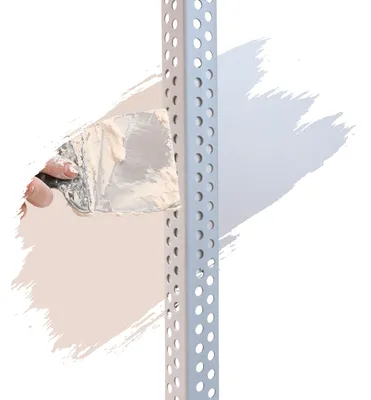 Produktbild von ProfileXXL PVC Eckwinkel, Eckprofil, Kantenschutz Trockenbau 2,5m Weiß 23 x 23mm Profile aus hart PVC, für Innenbau Trockenbau