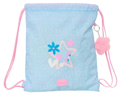 Produktbild von Safta Blackfit8 Smile Turnbeutel 40 Cm Blau Kinder Blau One Size