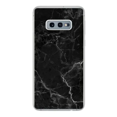 Produktbild von MuchoWow® Handyhülle Schutzhülle Hülle für Samsung Galaxy S10e Marmor - Schwarz - Weiß - Textur - Marmoroptik Silikon Softcase Handy Hülle - Handy