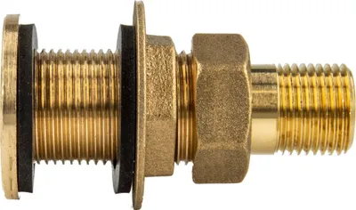 Produktbild von tecuro Tankdurchführung Schottverschraubung mit 3/4 Zoll AG, MS-blank CW617N