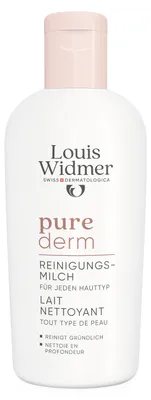 Produktbild von Louis Widmer Purederm Reinigungsmilch, parfümfrei (200 ml)