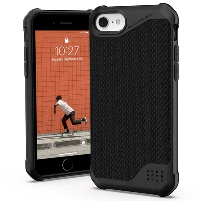 Zdjęcie produktu dla Apple iPhone 6, Apple iPhone 6s, Apple iPhone 7, Apple iPhone 8, Apple iPhone SE 2020, Apple iPhone SE 2022 Etui - Silikon - UAG Backcover, Mikkie etui - Czarny
