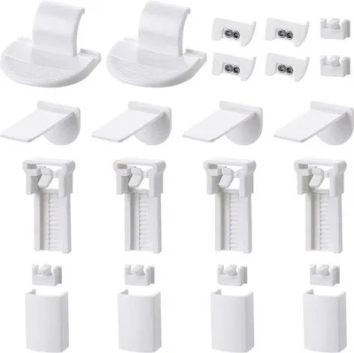 Immagine prodotto di 24 pezzi in 4 set di accessori per il montaggio di tende plissettate in offerta