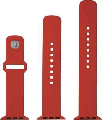 Produktbild von FIXED FIXSST2-434-RD, Uhrenarmband, Apple, Apple Watch Series 1 42mm Apple Watch Series 2 42mm Apple Watch Series 3 42mm Apple Watch..., Silikon, 1 Stück(e)