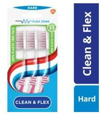 Zdjęcie produktu dla Szczoteczka do zębów Aquafresh Clean & Flex, twarda (3 sztuki)