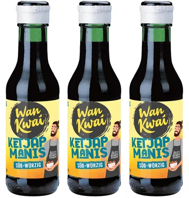 Obrázek produktu pro Wan Kwai Ketjap Manis indonéský styl jemný 125 ml 3 balení