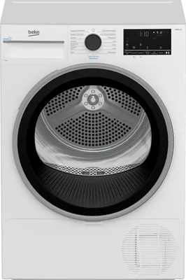 Produktbild von Beko B5T69219, Freistehend, Frontlader, Wärmepumpe, Weiß, Drehregler, Berührung, Rechts