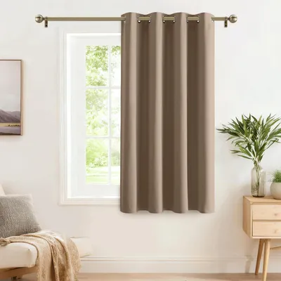 Immagine prodotto di Tenda oscurante, tenda per finestra, colore cappuccino, dimensioni 145 cm di altezza x 140 cm di larghezza, confezione da 1 pezzo