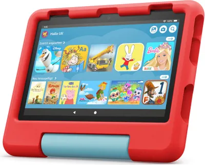 Zdjęcie produktu dla Tablet Fire HD 8 Kids 8-calowy wyświetlacz HD 32 GB czerwony pokrowiec przyjazny dzieciom
