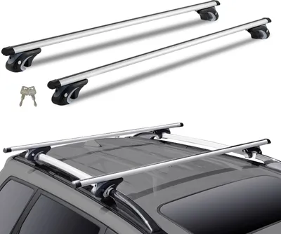 Immagine prodotto di VEVOR portapacchi 1370 x 72 x 106 mm, traversa portapacchi 90,7 kg capacità di carico portapacchi portabagagli auto universale, portapacchi universale portapacchi universale portapacchi universale portapacchi
