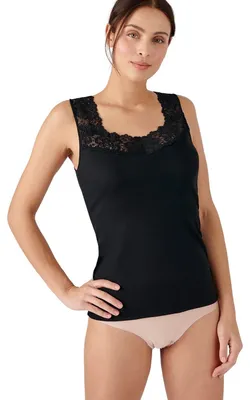 Immagine prodotto di Canottiera intima in seta da donna Damart, colore nero, taglia S