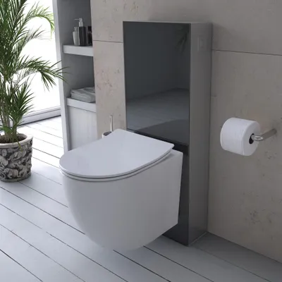 Produktbild von Primaster Vorwandelement Wand-WC inkl. Spülkasten 100 x 38 cm schwarz