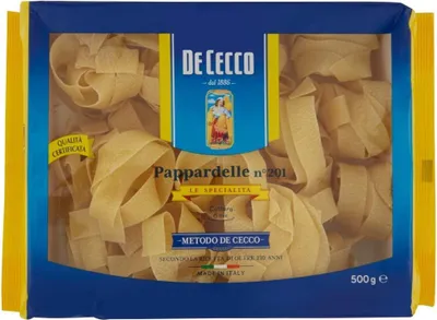 Produktbild von 4x Pasta De Cecco 100% Italienisch Le Specialità Pappardelle N° 201 Nudeln 500g + Italian Gourmet Polpa 400g