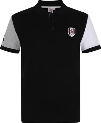 Obrázek produktu pro Fulham FC - Pánská polokošile, kontrastní rukávy GF600 (XL) (černá)