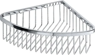 Produktbild von BYTRO Eckseifenkorb Messing Chrom poliert 230x300x80 mm für Bad & WC >> zum Bohren