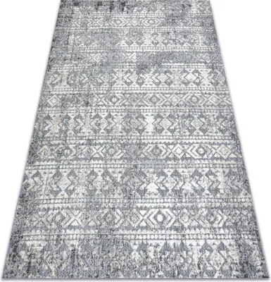 Obrázok produktu pre Koberec Štrukturálny SOLE D3732 Aztécky, diamanty - ploché tkanie sivý / béžový šedá 120x170 cm