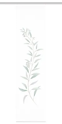 Produktbild von CELSO Schiebegardine recyceltes Polyester, 245x60 cm, 3D-Optik, Pflanzenranke