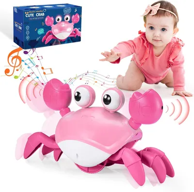 Productafbeelding van Krab kruipspeelgoed, muzikaal, voor baby, 1 tot 4 jaar, voor motoriek