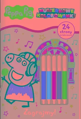 Produktbild von Peppa Pig Numerkowe kolorowanki część 4 Zagrajmy! - Sammelwerk (Ausmalbücher auf Polnisch)