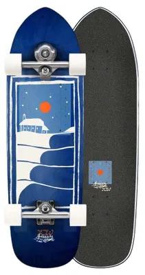 Image de Yow Mundaka, planche de surfskate haute performance, 32 pouces, couleur bleue. Couleur : bleu. Taille unique