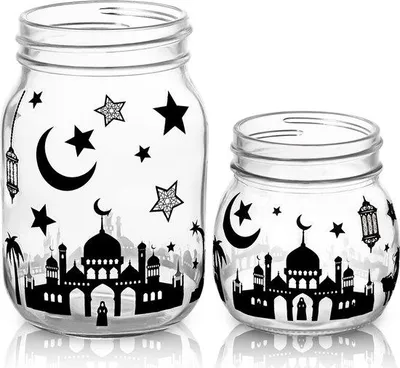 Produktbild von Ramadan Glas Sticker Vinyl Eid Mubarak Dekoration