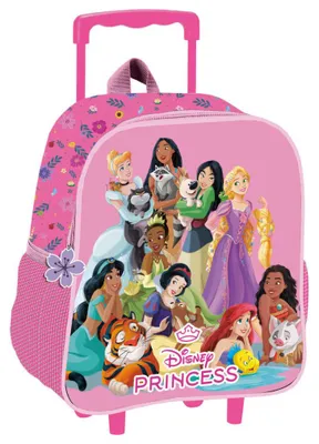 Obrázok produktu pre Ruksak do škôlky Disney Princezná Blossom, 3D, s kolieskami, 32 cm
