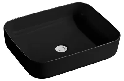 Produktbild von Beitz & Walz AqvaCeramica Aufsatzbecken "SlimRim" 500 x 385 mm mattschwarz
