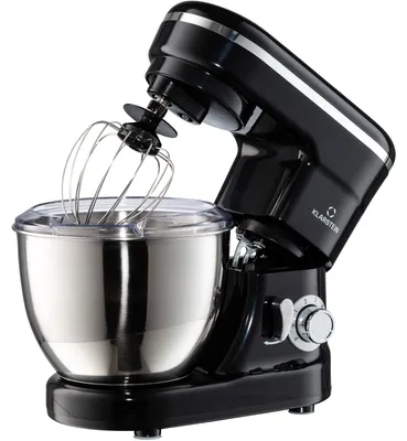 Obrázek produktu pro Kuchyňský robot Klarstein Bella – hnětač se 6 stupni rychlosti, mixér z ušlechtilé oceli, pulzní funkce, planetární systém míchání, 3 mixovací nástavce, 1200 W, černý