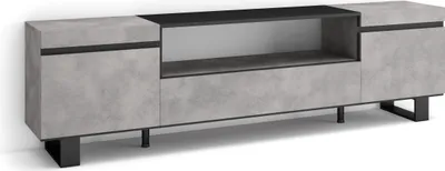Immagine prodotto di COZY Mobile TV Soggiorno, 200x35x57cm, Per TV fino a 80, Design industriale, Cemento