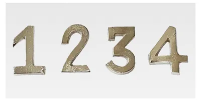 Produktbild von Aluminium Zahlenkerzen 1, 2, 3, 4 - Pin, 4 cm, für Advent, Farbe: Silber