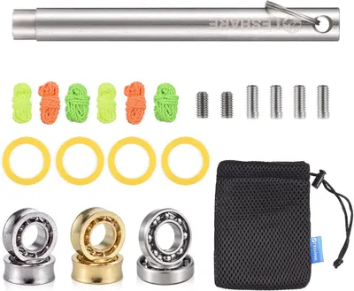Produktbild von Yoyo-Kugellager-Set – Set mit 4 Stück – 10 Kugeln – Nicht-reaktionsfähige Yoyo-Lager – Reaktionsfähige Yoyo-Lager mit Achsen – Yoyo-Seile