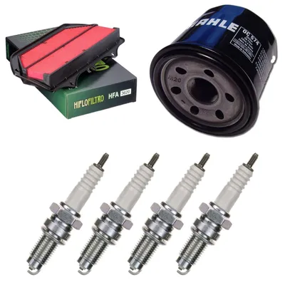 Immagine prodotto di Kit di manutenzione per Suzuki GSX-R 750 X 2005: filtro aria, filtro olio, candele di accensione di pamoto - Nuovo