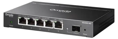 Obrázok produktu pre TP-Link Omada ES206X-M2, Riadený, L2, 2.5G Ethernet (100/1000/2500), Stolová/nástenná montáž