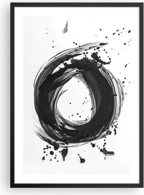 Produktbild von Gerahmtes Poster - Schwarzer Rahmen - Abstraktion Rad Aquarell - 50x70 cm - Wand Bild - Wanddeko - Wandbilder - Kunstposter - Wandposter - Bilderrahmen - Bilder - Kunstdruck - P2BPA50x70-4371